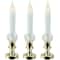 8.5&#x22; White LED Flickering Candle Lamps, 3ct.